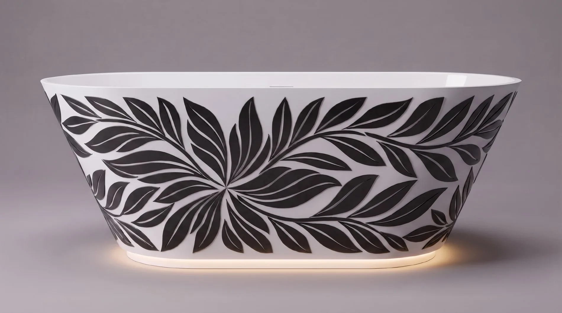 ALBELA ORION DECO bathtub — Anodised metal, Silk Black Titanium Finish