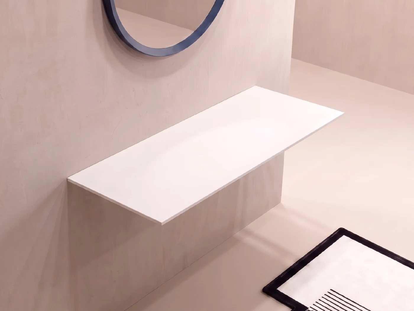 ALBELA SLIMA solid surface countertop with a 12 mm edge — general view