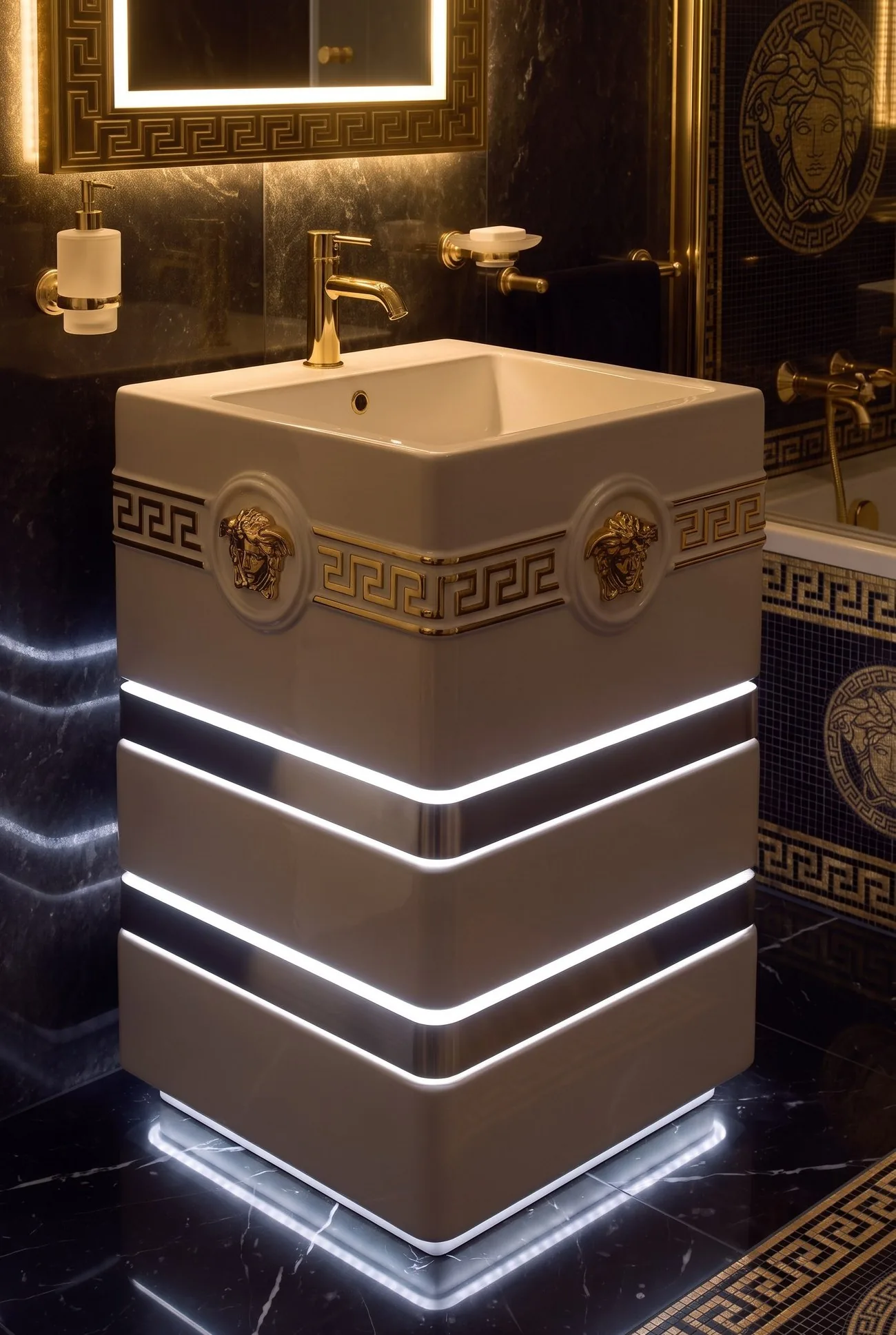 ALBELA ZURICH basin — подсветка включена